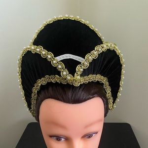 Elizabethan Tudor Medieval Headdress,Headpiece, Wedding Circlet, Renaiss…